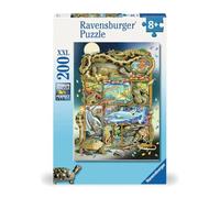 Ravensburger Kinderpuzzle 200 XXL Teile - Reptilien im Regal
