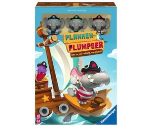 Ravensburger Kinderspiel 22342 - Plank Plumpser - Who Risks Too Much, Gets Wet! - An Exciting Game for 2 to 4 Children from 5 Years