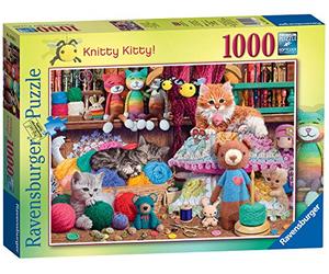 Ravensburger Knitty Kitty 1000 piece Jigsaw Puzzle for Adults & for Kids Age 12 and Up