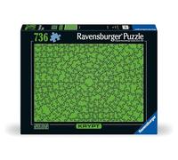 Ravensburger Krypt Neon Green Challenge Jigsaw Puzzle for Adults and Kids Age 12 Years Up Neon Green - 736 Pieces