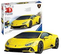 11562 Lamborghini Yellow Huracan 3D Jigsaw Puzzle for Kids and Adults Age 8 Years Up-108 Pieces-No Glue Required-New 2023