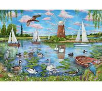 Ravensburger Life Along the Broads 1000 Piece Jigsaw Puzzle by Debbie Cook -