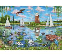 Ravensburger Life Along the Broads 1000 Piece Jigsaw Puzzle by Debbie Cook -