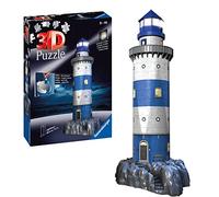 Ravensburger Lighthouse 3D Jigsaw Puzzle for Adults and Kids Age 8 Years Up - Light Up Edition with LED Lighting - 216 Pieces - No Glue Required