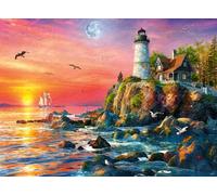 Ravensburger Lighthouse at Sunset Jigsaw Puzzle (500 Pieces)