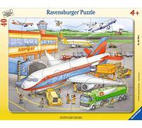 Ravensburger Little Airport 40 piece Jigsaw Puzzle in Frame for Kids Age 4 Years Up - Gifts for Kids