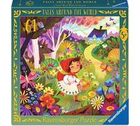 Ravensburger Tales Around The World 64 Piece Jigsaw Puzzle - Little Red Riding Hood | Educational Kids Puzzle with Poster | Fairytale Story Puzzle for Children Age 6+