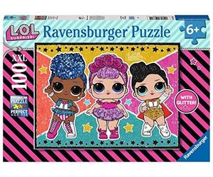 Ravensburger LOL Surprise! 100 piece Jigsaw Puzzle with Extra Large Pieces and Glitter for Kids age 6 years and up