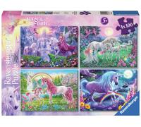 Ravensburger Magical Unicorn 4x100 Piece Puzzle Bumper Pack