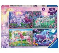 Ravensburger - Magical Unicorns Puzzle, Collection 4x100 Bumper Pack, 4 100 Piece Puzzle, Puzzle for Kids, Recommended Age 5+ Years