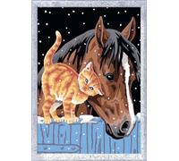 Ravensburger Malen nach Zahlen 28556 - Foal with Kitten - for Children from 7 Years