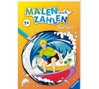 Ravensburger Malen nach Zahlen ab 7 Jahren Ferien - 48 Motive - Malheft für Kinder - Nummerierte Ausmalfelder