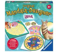 Ravensburger Mandala Designer - Drawing - Creative Hobbies - Stencils - Coloured Pencils Included - Llama - Creative Activity - Children - Ages 6 and Above - 28519 - French Version