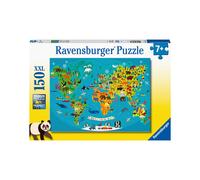 Ravensburger Map Of Animals XXL Puzzle Of 150 Pieces - 49 x 36 CM