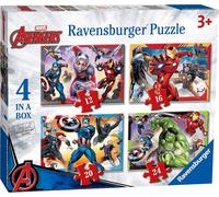 Ravensburger Marvel Avengers 4 In Box (12, 16, 20, 24 Pieces) Jigsaw Puzzles...
