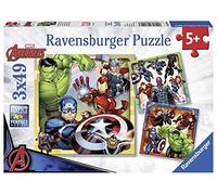 Ravensburger Marvel Avengers Assemble 3 x 49 Piece Jigsaw Puzzles for Kids Age 5 Years Up