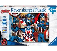 Ravensburger Marvel Hero - Captain America Xxl 100 Piece Jigsaw Puzzle One Colour