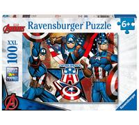 Ravensburger Marvel Hero Captain America 100 Piece Jigsaw Puzzle for Kids Age 6