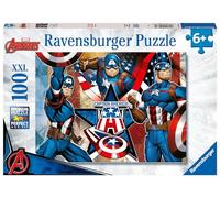 Ravensburger Marvel Hero - Captain America Xxl 100 Piece Jigsaw Puzzle One Colour