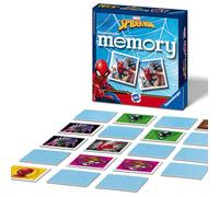Ravensburger Marvel Spider-Man Mini Memory Game for Kids, 48 Picture Cards, Matching Pairs Card Game, 2 to 6 Players, Ages 3 Years and Up