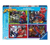 Ravensburger Marvel Spider-Man Puzzles 4 Pack | Puzzle Children 5 Years | Gift Girls 5 Years and Men Over 100 Pieces | Puzzle Children 36 x 26 cm | Puzzles Ravensburger