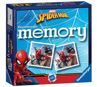 Ravensburger Marvel Spiderman Mini Memory Game - Matching Picture Snap Pairs Gam
