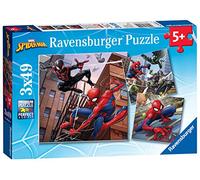 Ravensburger Marvel Spiderman Toys 3x 49 Piece Jigsaw Puzzles for Kids Age 5 Years Up - Gifts for Boys