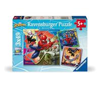 Ravensburger Marvel Spiderman Toys and Gifts - 3x 49 Piece Jigsaw Puzzles for Kids Age 5 Years +