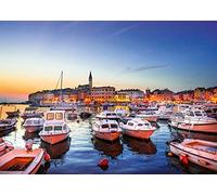 Ravensburger Mediterranean Collection Rovinj Harbour Croatia 1000 Piece Jigsaw Puzzle for Kids and Adults Age 12 Years Up