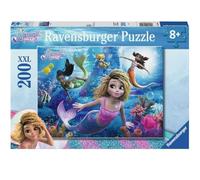 Ravensburger Mermaid Magic 200-Piece Jigsaw Puzzle Featuring Merlinda, Sasha, Nerissa & Bo.Jr the Merhuahua For kids Ages 8+