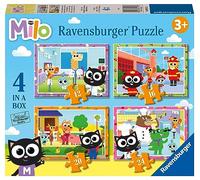 Ravensburger Milo Jigsaw Puzzles for Kids Age 3 Years Up - 4 in a Box (12, 16, 20, 24 Pieces)