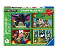 Ravensburger Minecraft 4x100 Piece Bumper Puzzle Pack for Kids 5+
