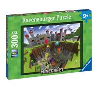 Ravensburger Minecraft Cutaway 300 Piece XXL Jigsaw Puzzle for Kids 9 Years and Up - Premium Minecraft Puzzle Toy for Children