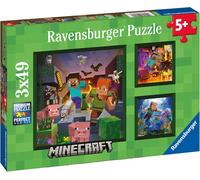 Jigsaw Puzzle - Childrens/Kids - MINECRAFT - BIOMES - 3 x 49 Pieces