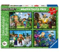 Puzzle 4X100Pcs Minecraft Ravensburger Puzzle Top Quality Best