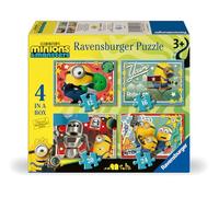 Ravensburger Minions and Monsters Movie 4-in-1 Puzzle Set for Kids Ages 3+ 4 Fun Jigsaw Puzzles Featuring Characters from the Movie Toddler and Preschool Puzzle Collection