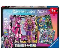 Ravensburger Jigsaw Puzzles Monster High - 3 x 49 Pieces - Ages 5+