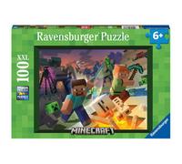 Ravensburger Monster Minecraft, Xxl 100 Piece Jigsaw Puzzle - Brand New And Sealed