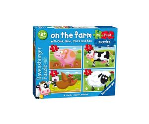 Ravensburger My First Puzzle: On The Farm (2: 3: 4 & 5 Piece) Jigsaw Puzzle for Kids - Every Piece is Unique Pieces Fit Together Perfectly