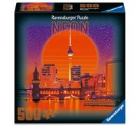 Ravensburger Neon Berlin 500 Piece Jigsaw Puzzle for Adults & Teens, Vibrant Berlin Skyline Cityscape Puzzle, Travel & Landscape Puzzle Gift