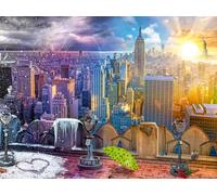 Ravensburger New York Summer and Winter 1500 Piece Jigsaw Puzzles for Adults and