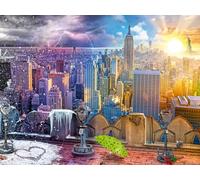 Ravensburger New York Summer and Winter 1500 Piece Jigsaw Puzzles for Adults and Kids Age 12 Years Up