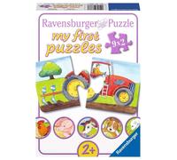 Ravensburger Op de boerderij- My First puzzles -9x2 stukjes - kinderpuzzel