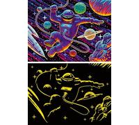 Ravensburger Outer Space Adventure 200 Piece XXL Starline Jigsaw Puzzle for Kids Age 8+ - Glow in The Dark Space Puzzle with Extra Large Pieces, Astronaut & Planet Design