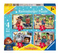 Ravensburger Paddington Bear Jigsaw Puzzles for Kids Age 3 Years Up - 4 in a Box (12, 16, 20, 24 Pieces) - Educational Toddler Toys & Games