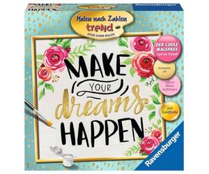 Ravensburger Paint by Numbers 28796 Make Your Dreams Happen - Paint by Numbers for Adults, Perfect Painting Result Artist Accessories, without Frame