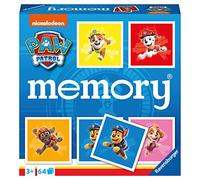 Ravensburger Paw Patrol Memory Game - Matching Picture Snap Pairs For Kids Age 3 Years Up - Educational Todder Toy