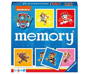 Ravensburger Paw Patrol Memory Game - Matching Picture Snap Pairs For Kids Age 3 Years Up - Educational Todder Toy