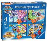 Ravensburger Paw Patrol Mighty Pups 4 in Box (12, 16, 20, 24 piece) Jigsaw Puzzles for Kids age 3 years and up