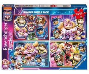 Ravensburger - Paw Patrol Puzzle - The mighty movie, Puzzle Collection 4x42 Bumper Pack, 4 Puzzle 42 Pieces, Puzzle for Kids, Recommended Age 4+ Years
